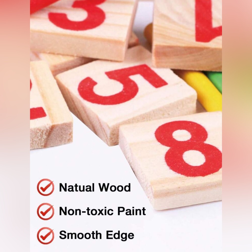 Wooden Math Learning Set - Picture 7 of 9